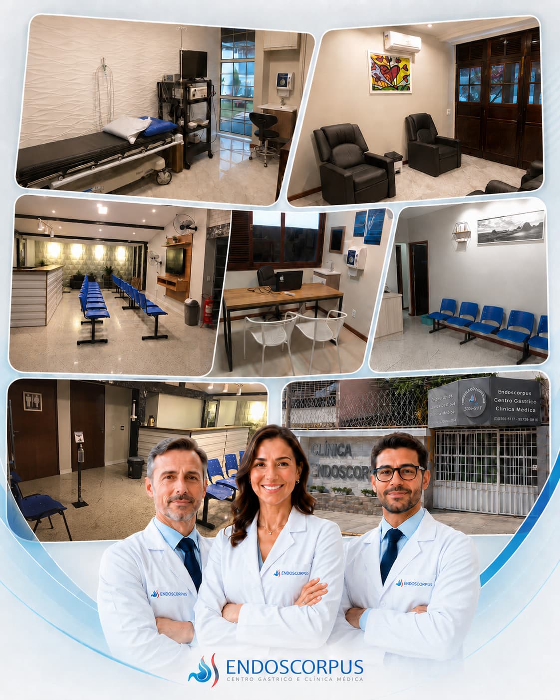 Estrutura e equipe da Endoscorpus em São Gonçalo